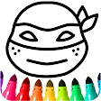 Boys Ninja Coloring & Memory